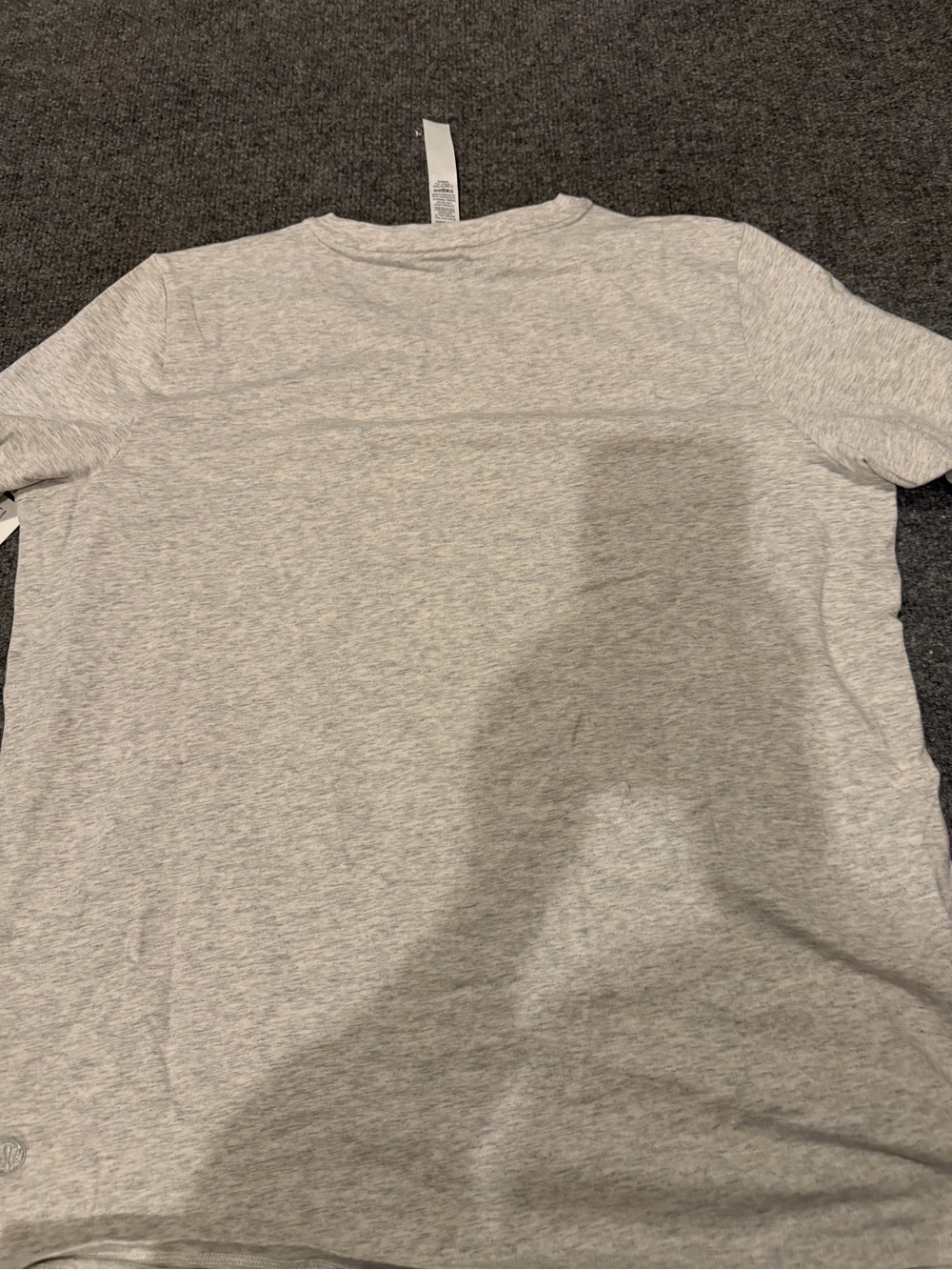 lululemon athletica Heather Gray Short Sleeve Top